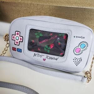 NWOT Betsey Johnson Game Girl Crossbody Purse
